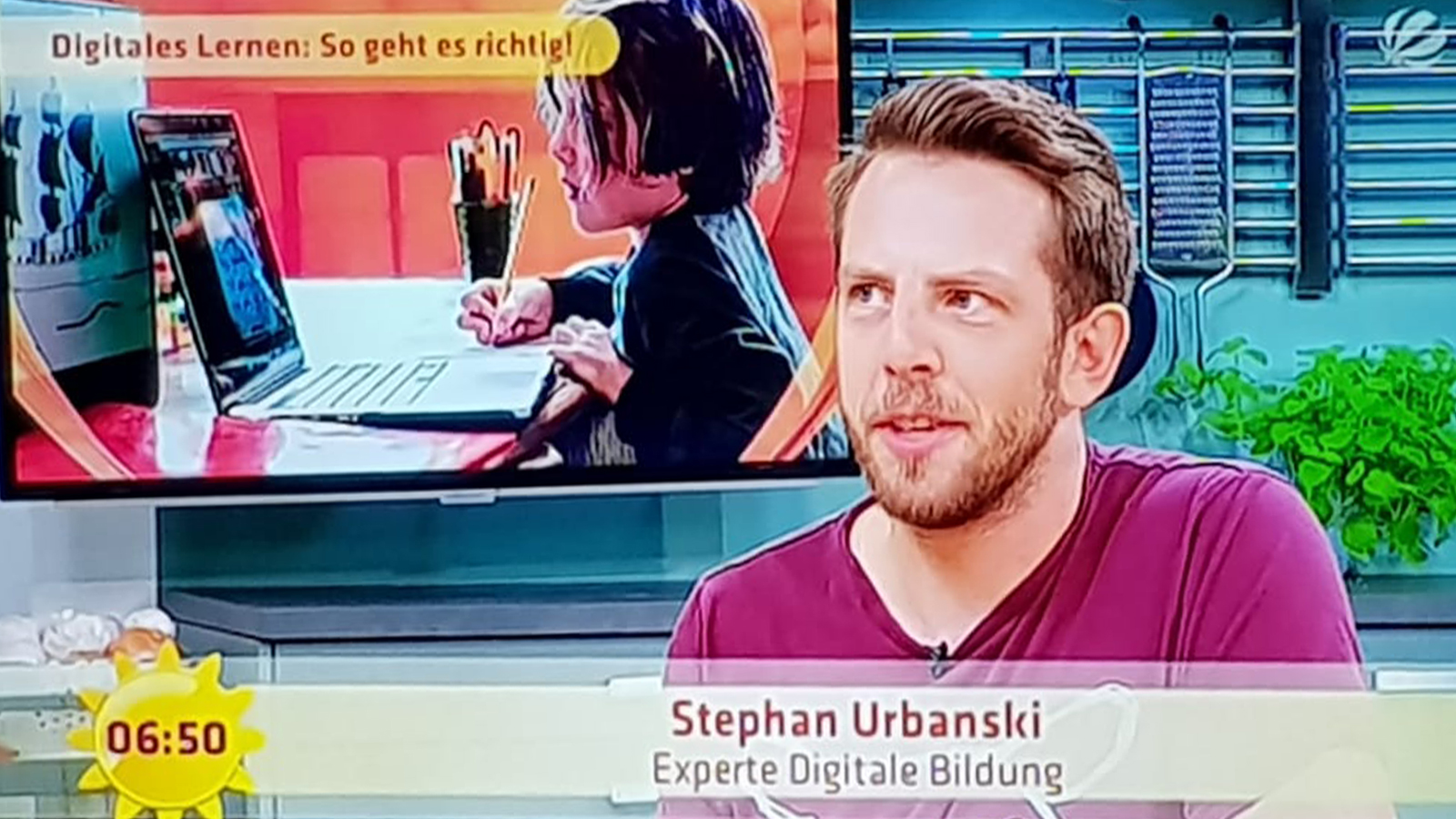 Stephan Urbanski im Sat 1 Frühstücksfernsehn