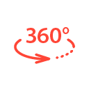 Icon representing 360 Degrees